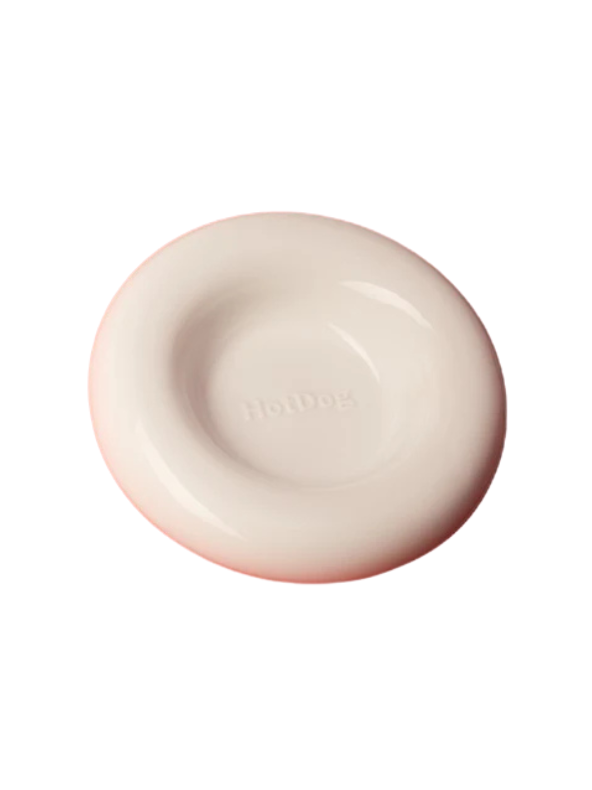 HotDog Pets Ceramic Dog Bowl White Small | Handmade Spain | Bisou Dog