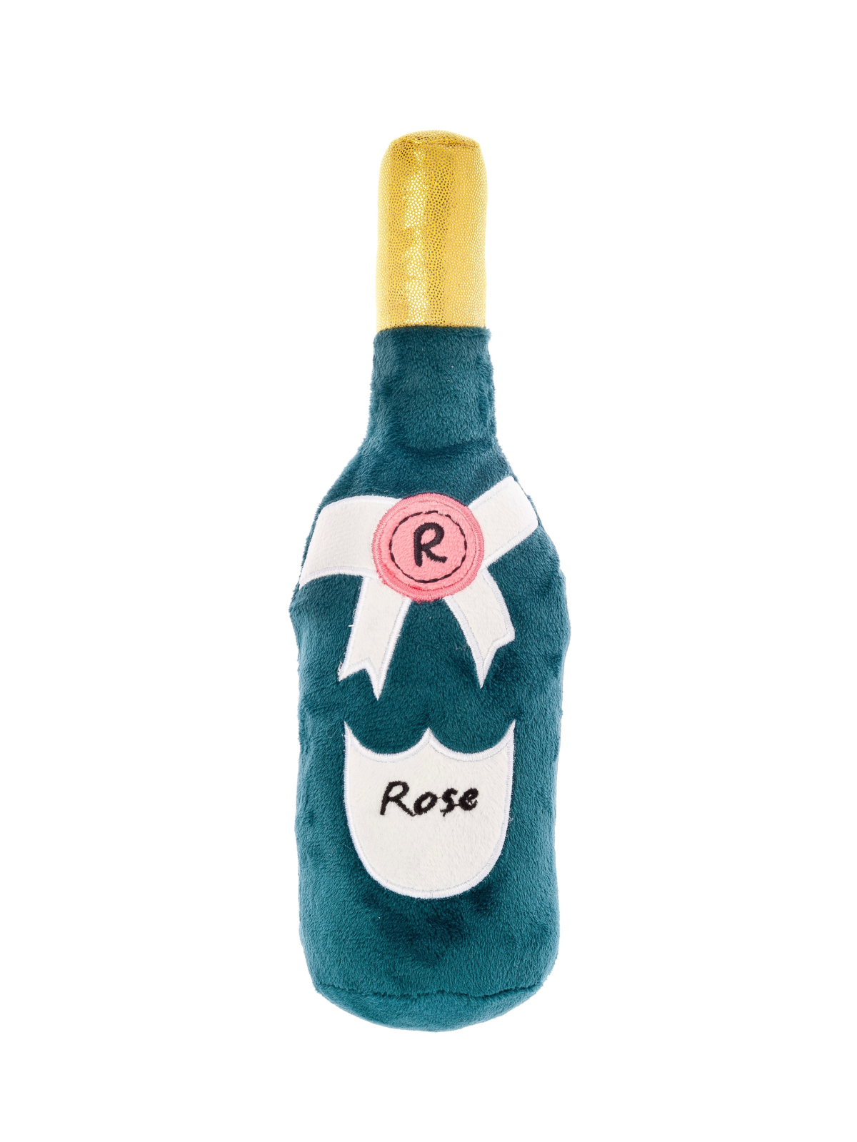 Ros Champagne Bottle Plush Dog Toy | Squeaky Celebration | Bisou Dog Ros Champagne Bottle Plush Dog Toy | Squeaky Celebration | Bisou Dog