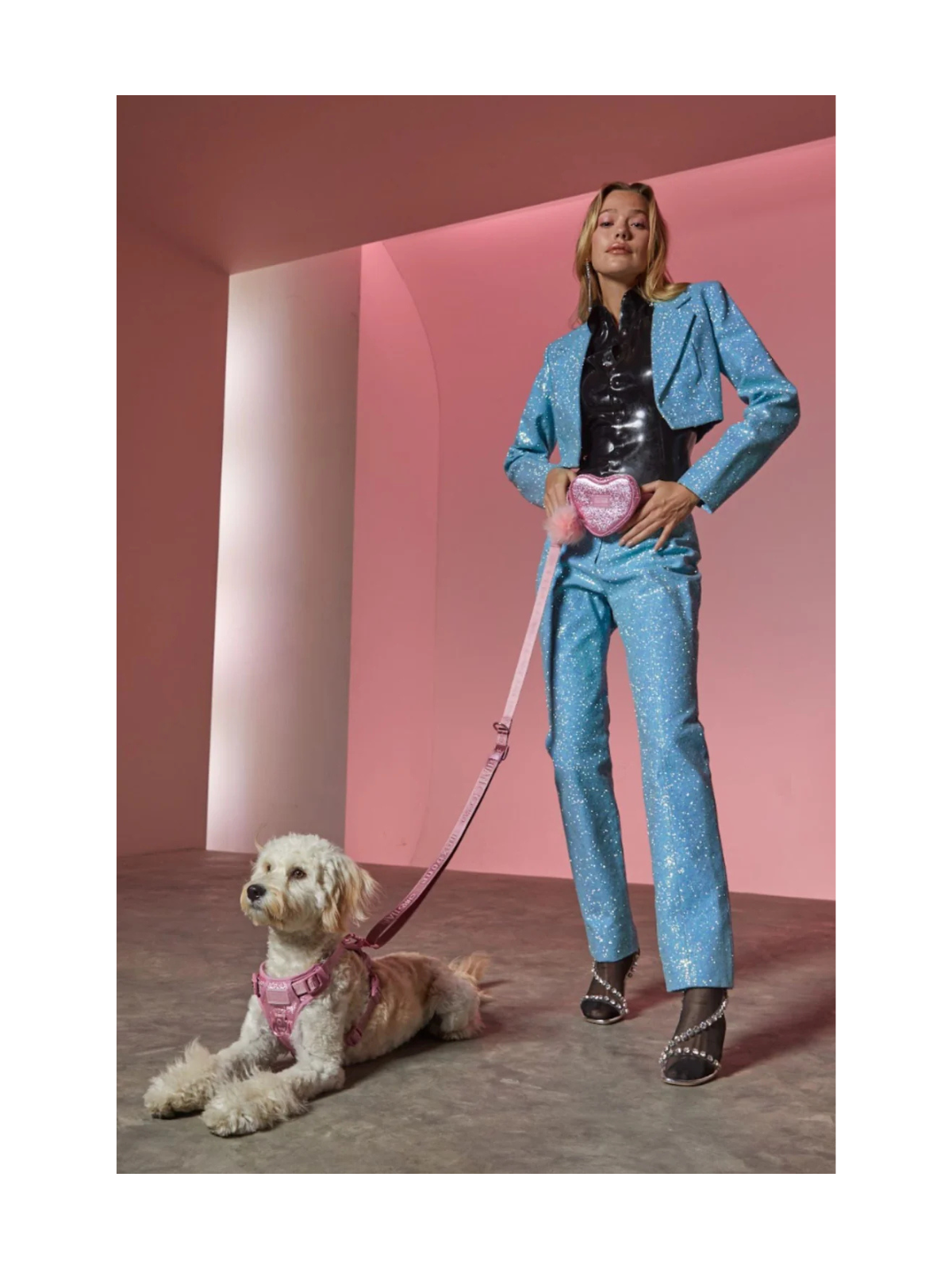 Maxbone x Christian Cowan Glitz Walk Set – Hot Pink