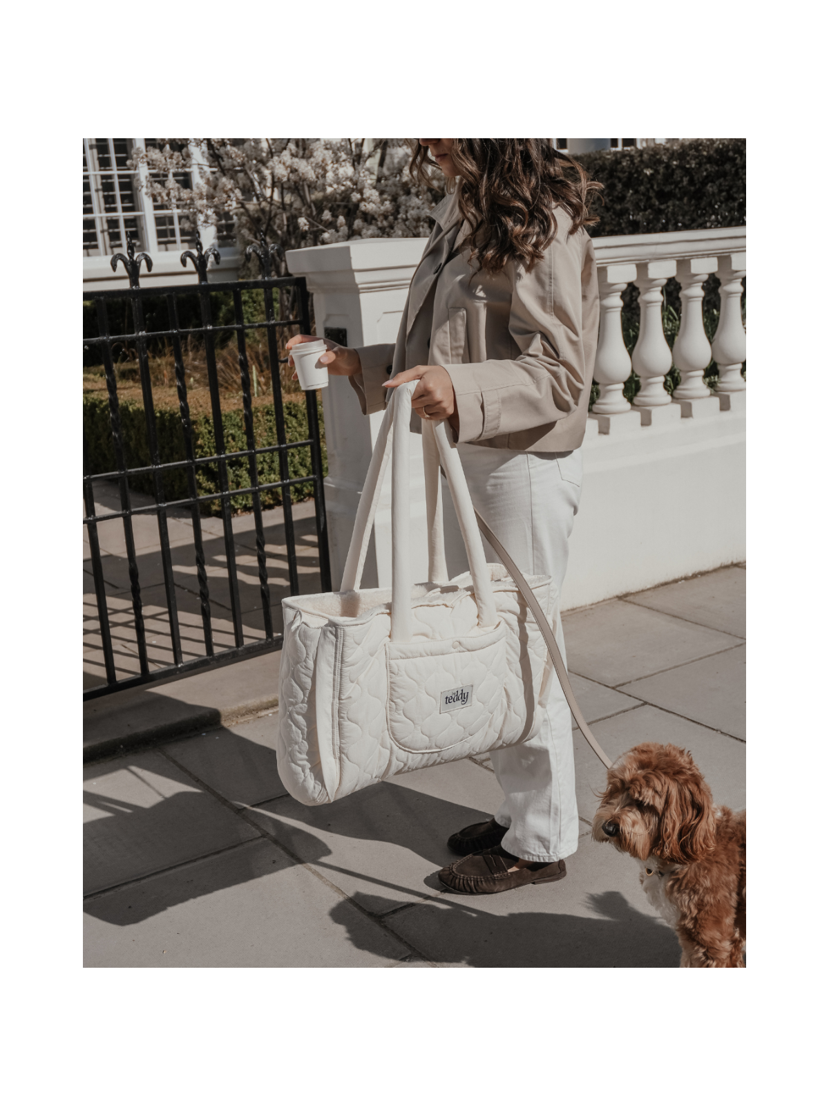 Quilted Settle Mat Tote – Marshmallow
