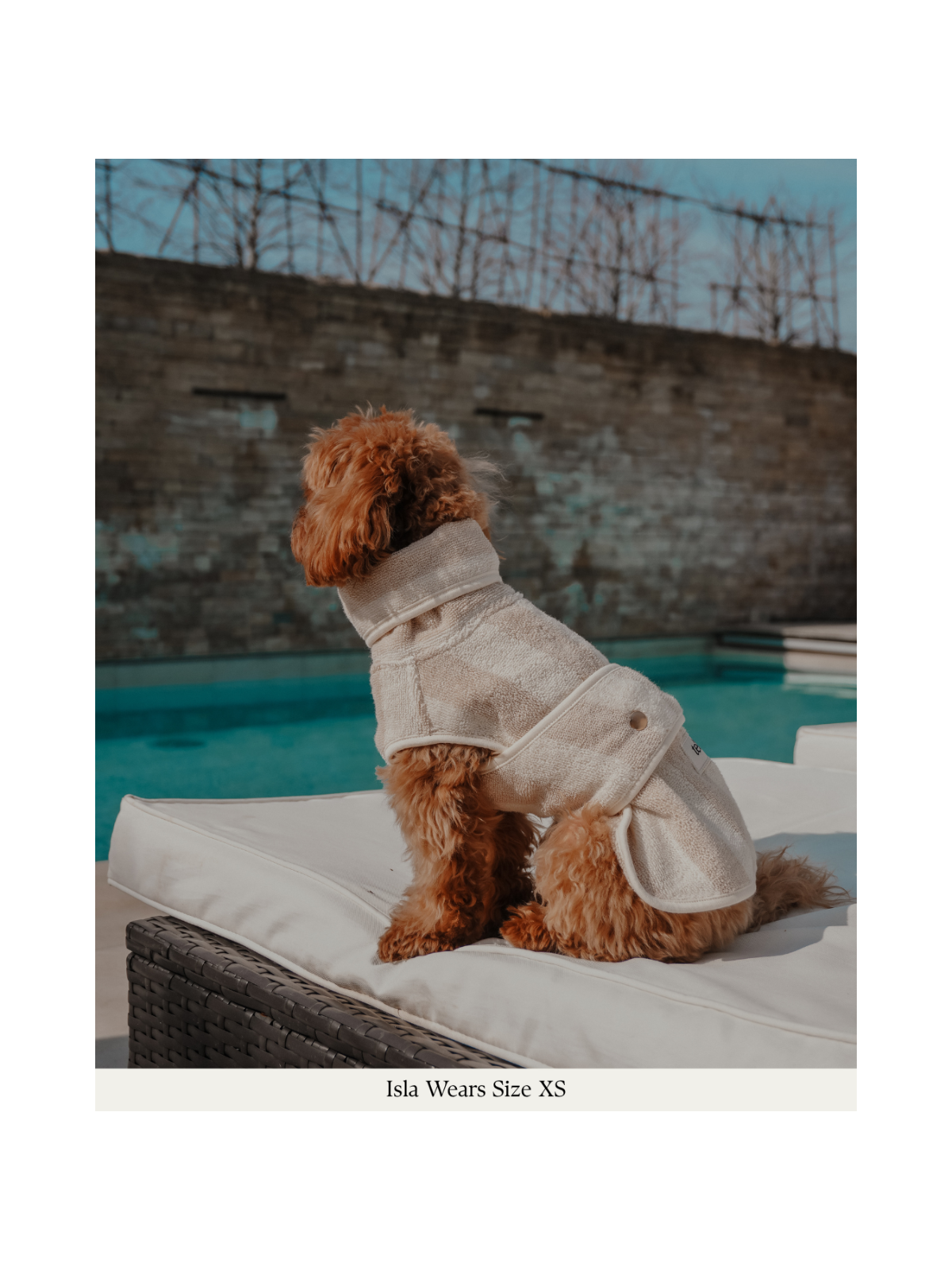 The Cosy Cloak Drying Robe – Hazelnut Stripe