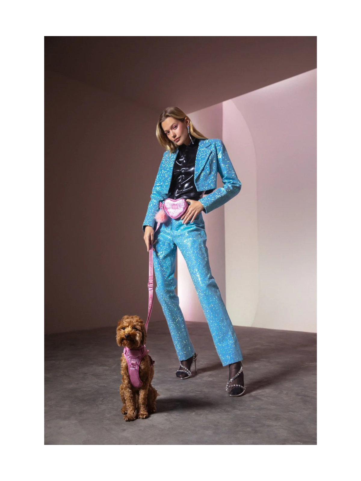 Maxbone x Christian Cowan Glitz Walk Set – Hot Pink