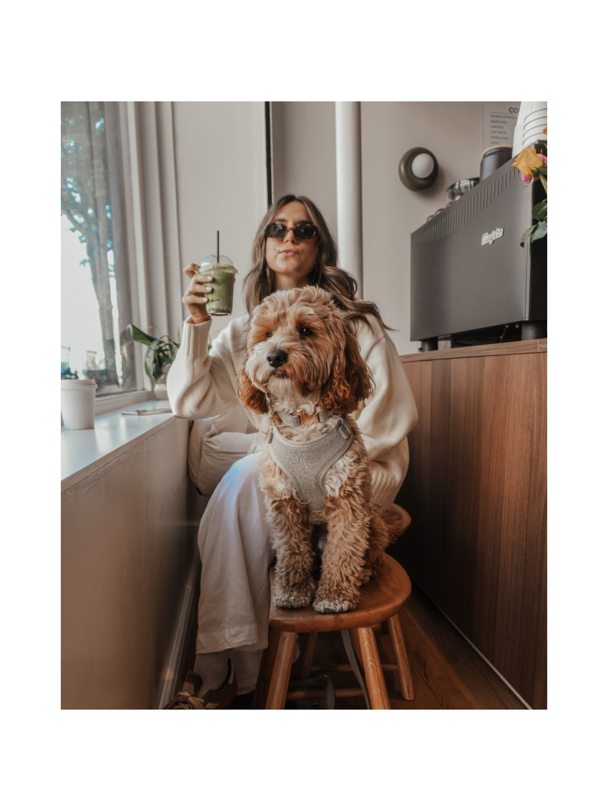 Bouclé Adjustable Harness – Matcha