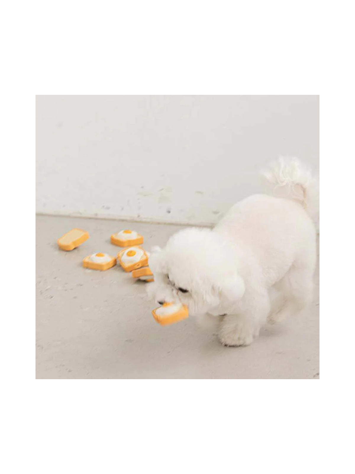 Egg Toast Latex Dog Toy