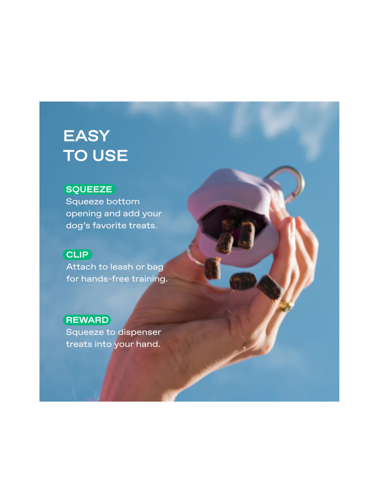 Silicone Treat Pouch Dispenser - Lilac