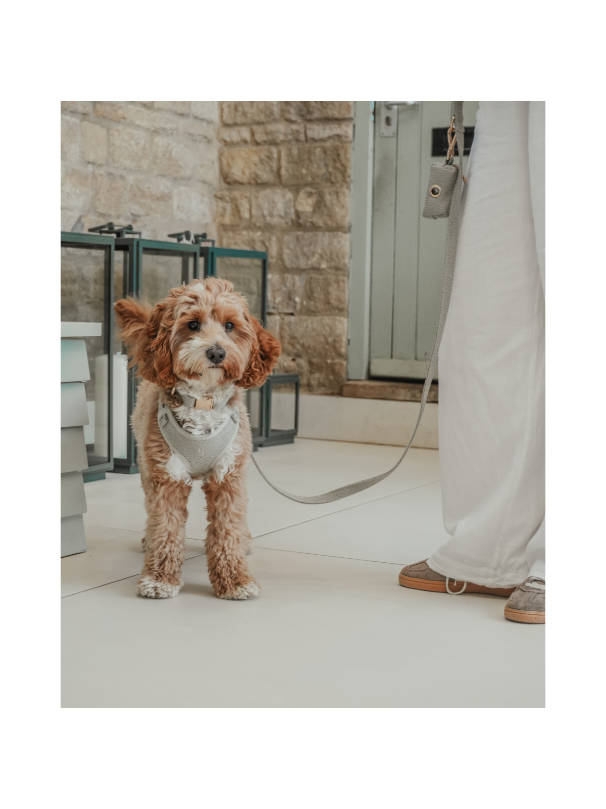 Bouclé Adjustable Harness – Matcha
