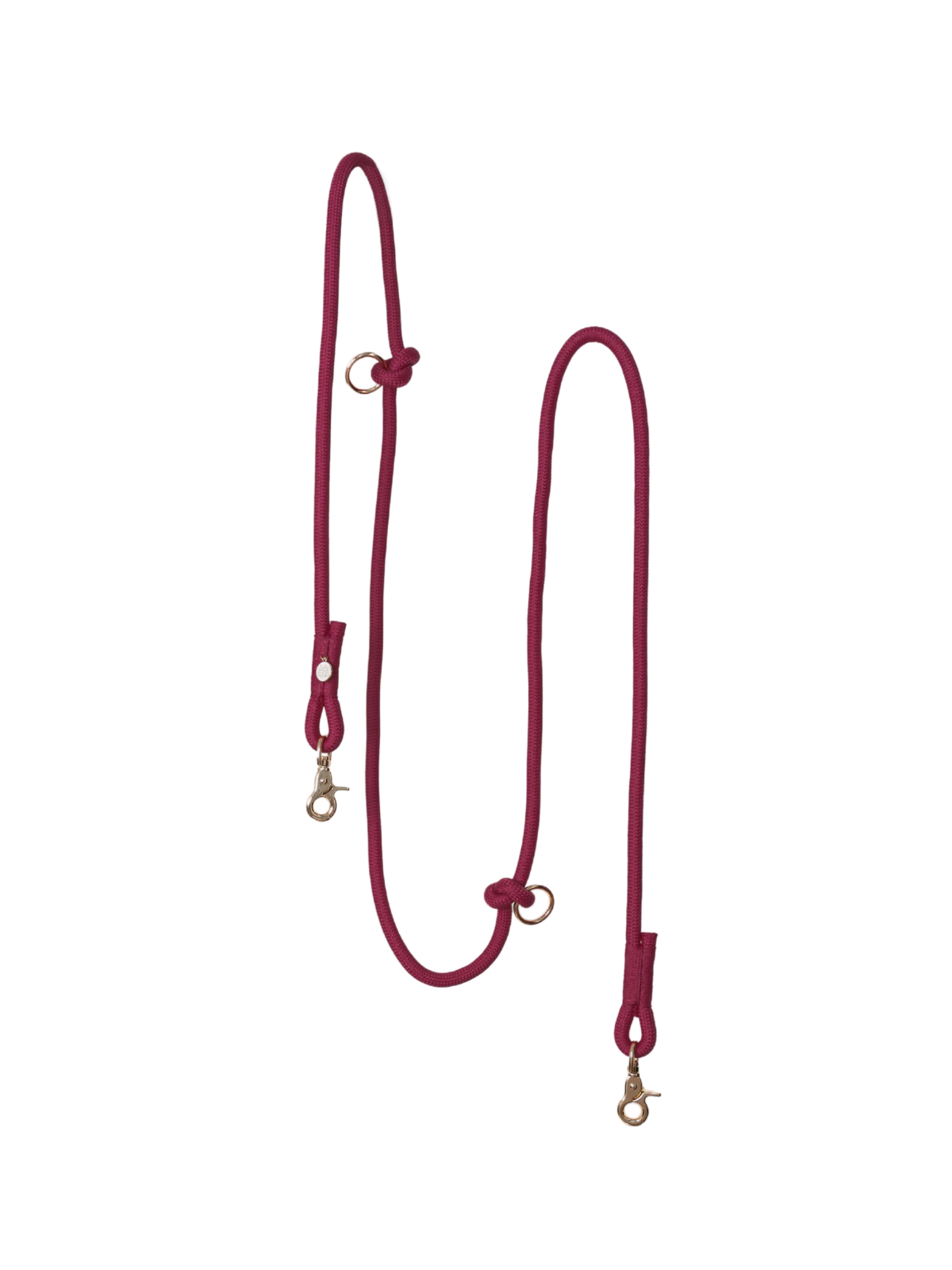 Hands Free Braided Leash – Bordeaux
