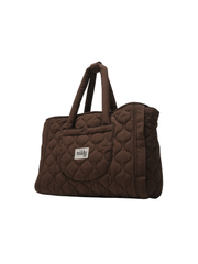 Quilted Settle Mat Tote – Chocolate