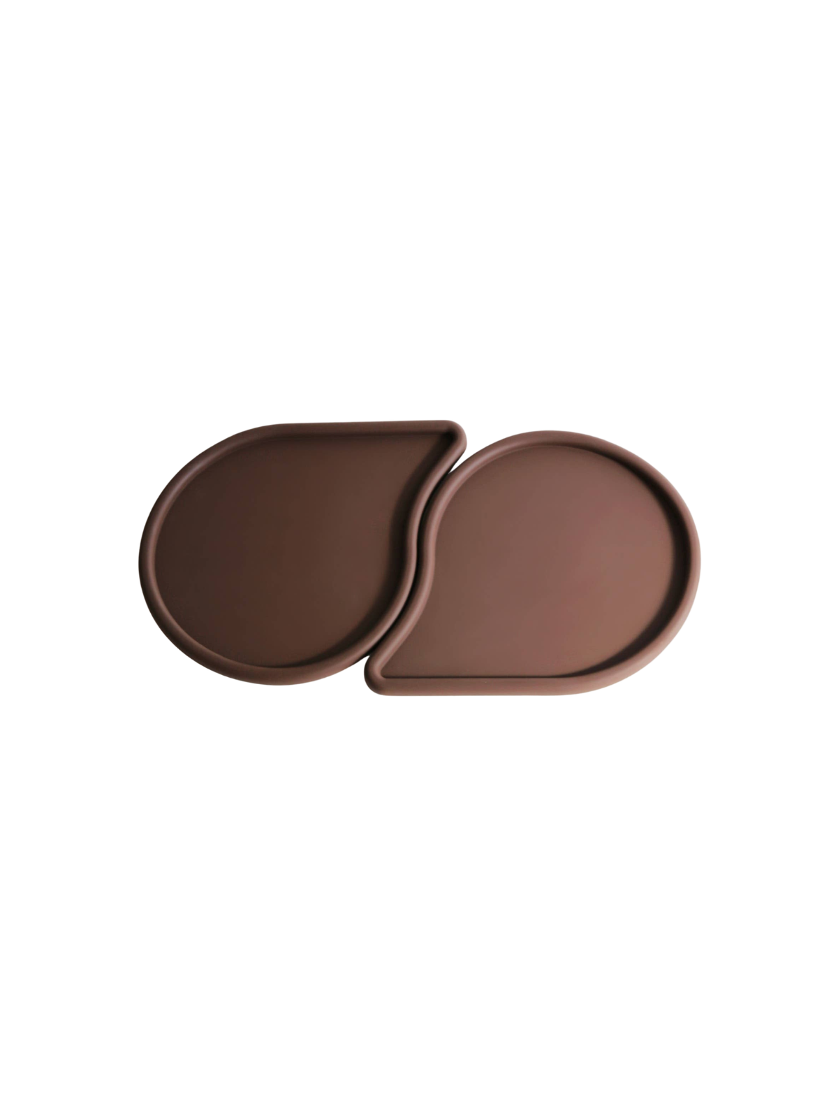 Drop Pet Food Bowl Mats – Espresso (Set of 2)