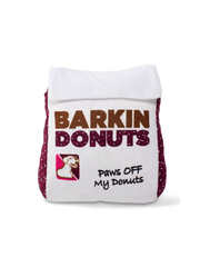 Barkin Donuts Donut Bag – Squeaky Plush Dog Toy