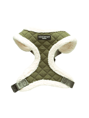 Quilted Adjustable Neck Harness – Khaki