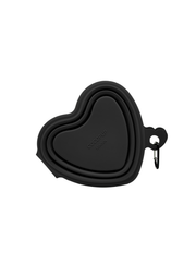 Heart Collapsible Bowl – Black