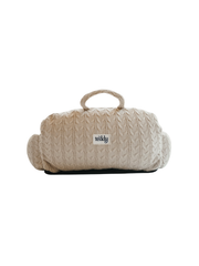 The Cable Knit 3-in-1 Dog Car Seat – Hazelnut