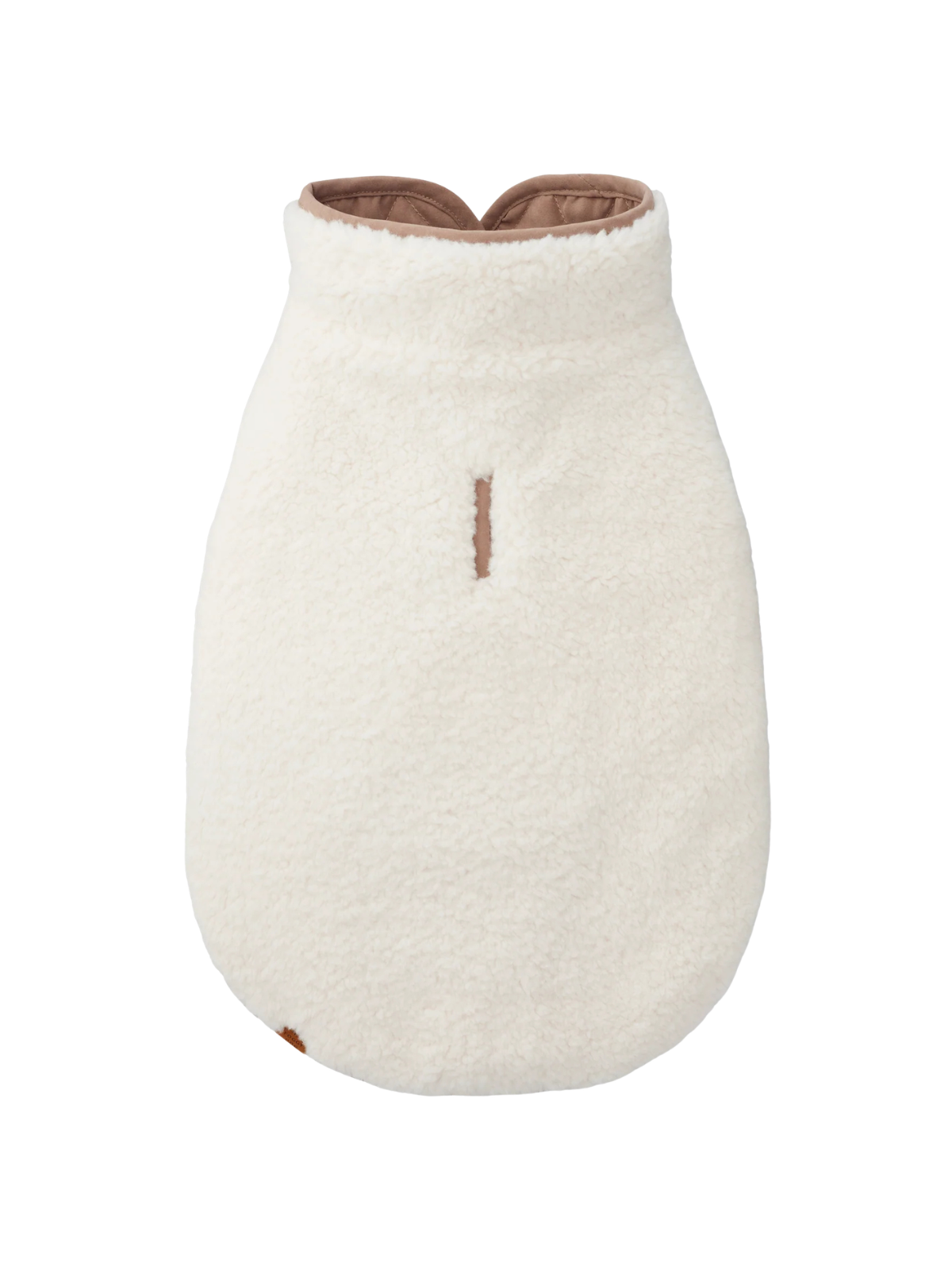 Fawn Sherpa-Lined Reversible Dog Jacket