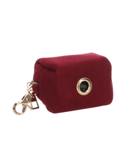 Leather Poop Bag Holder – Burgundy