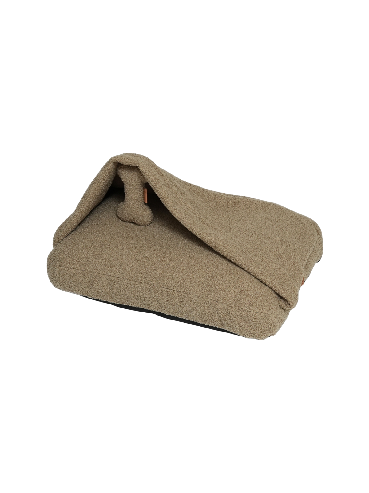 Lana Hooded Dog Cushion – Oat Bouclé