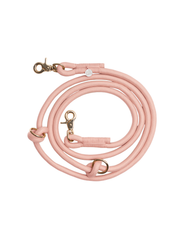Hands Free Braided Leash – Powder Rose