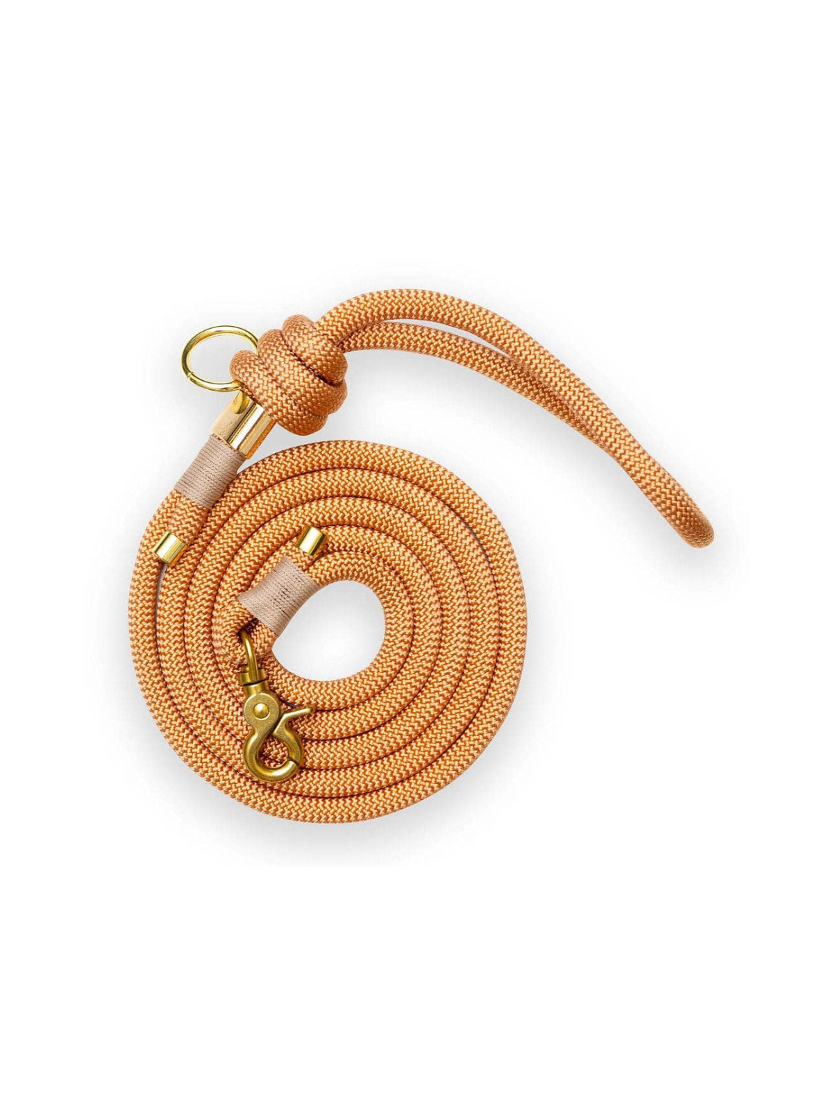 Copper Single Leash – Silver Hardware