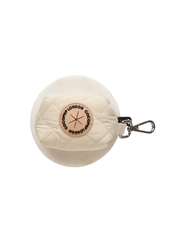 Quilted Poop Bag Holder – Cream