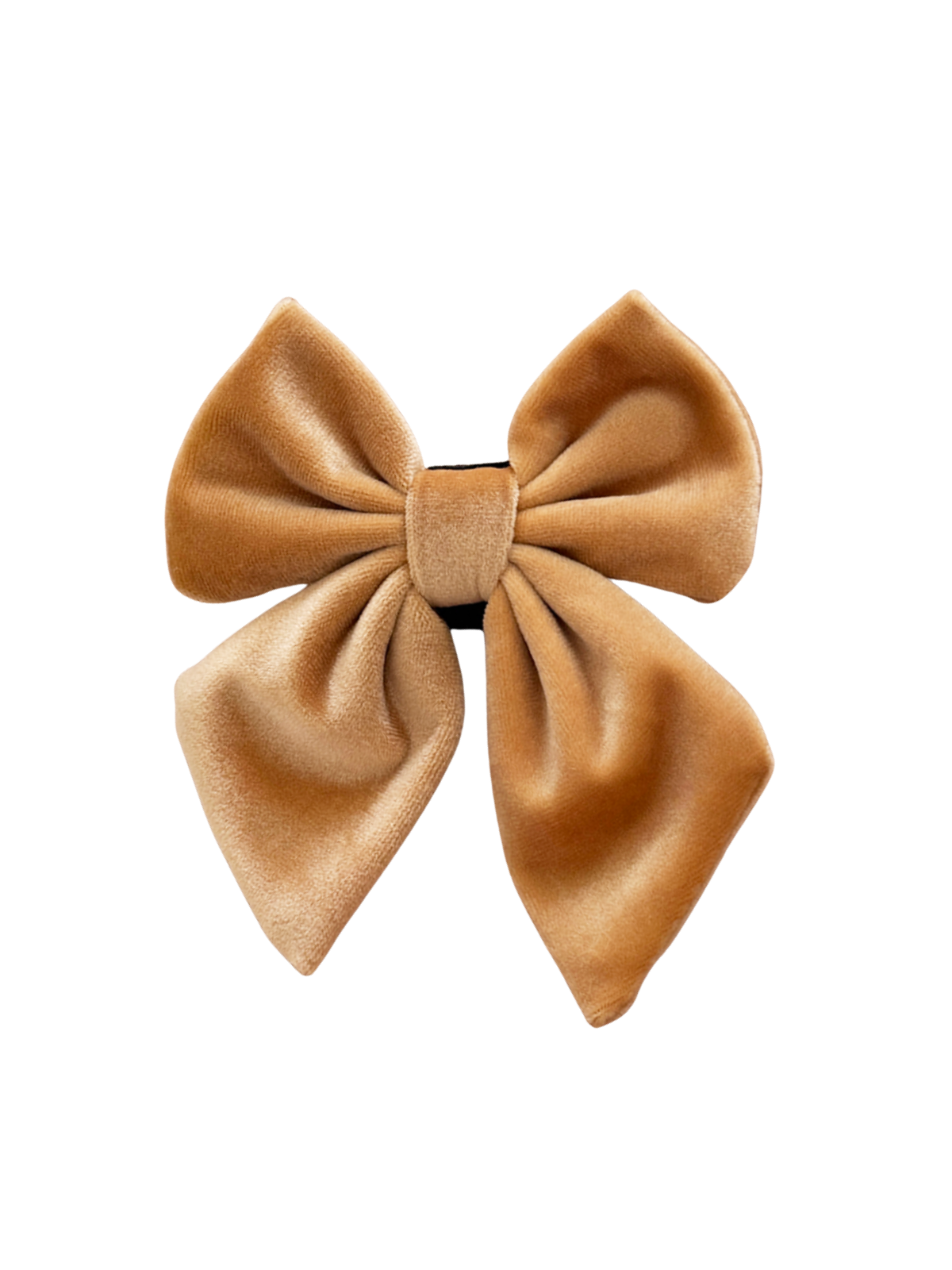 Luxe Velvet Sailor Dog Bow Tie - Mocha