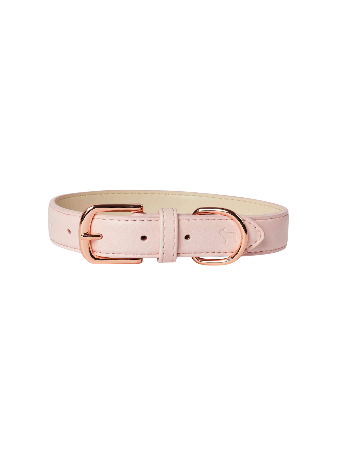 Vegan Leather Dog Collar - Blush Pink