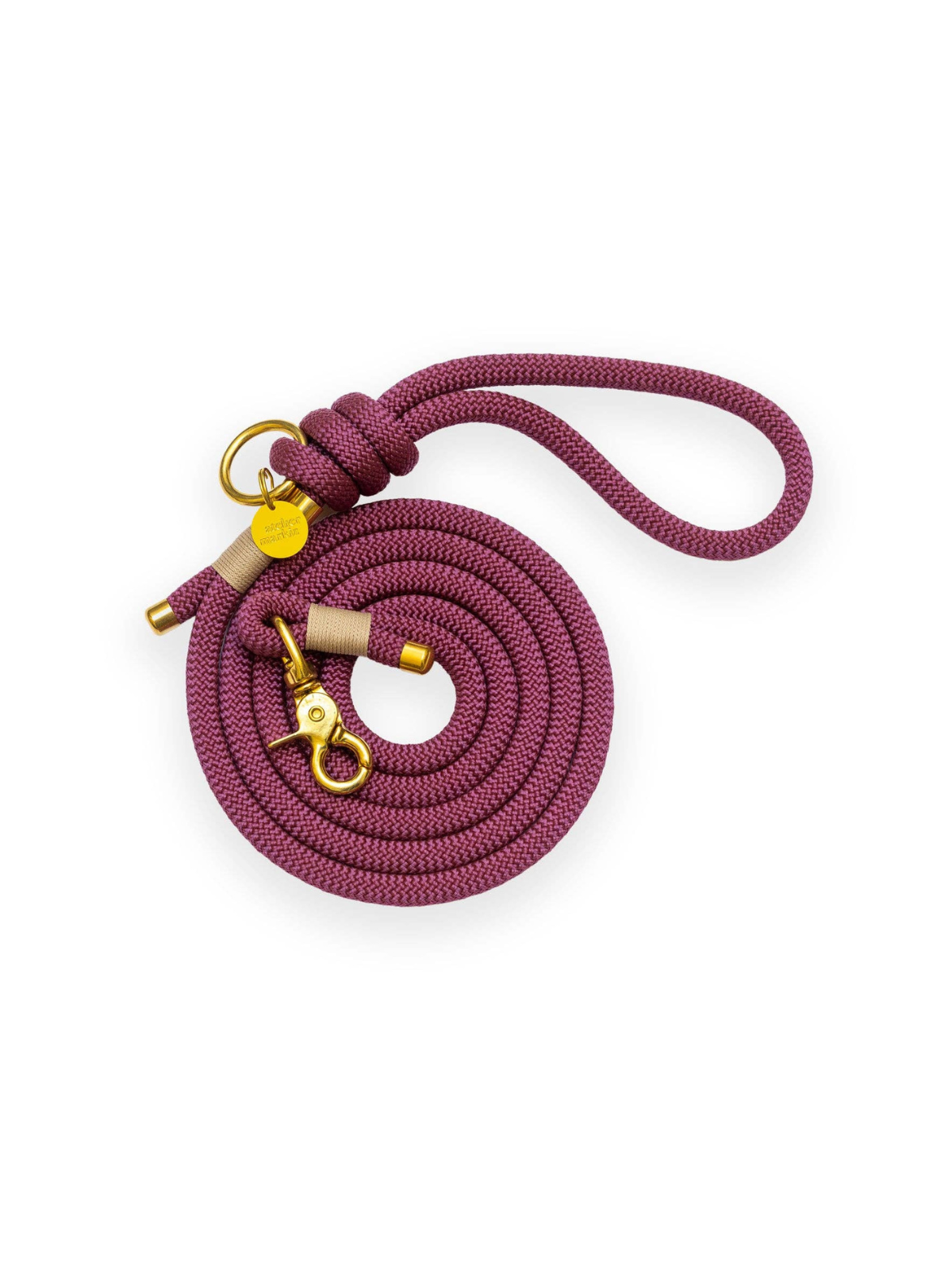 Purple Haze Single Leash – Silver Hardware