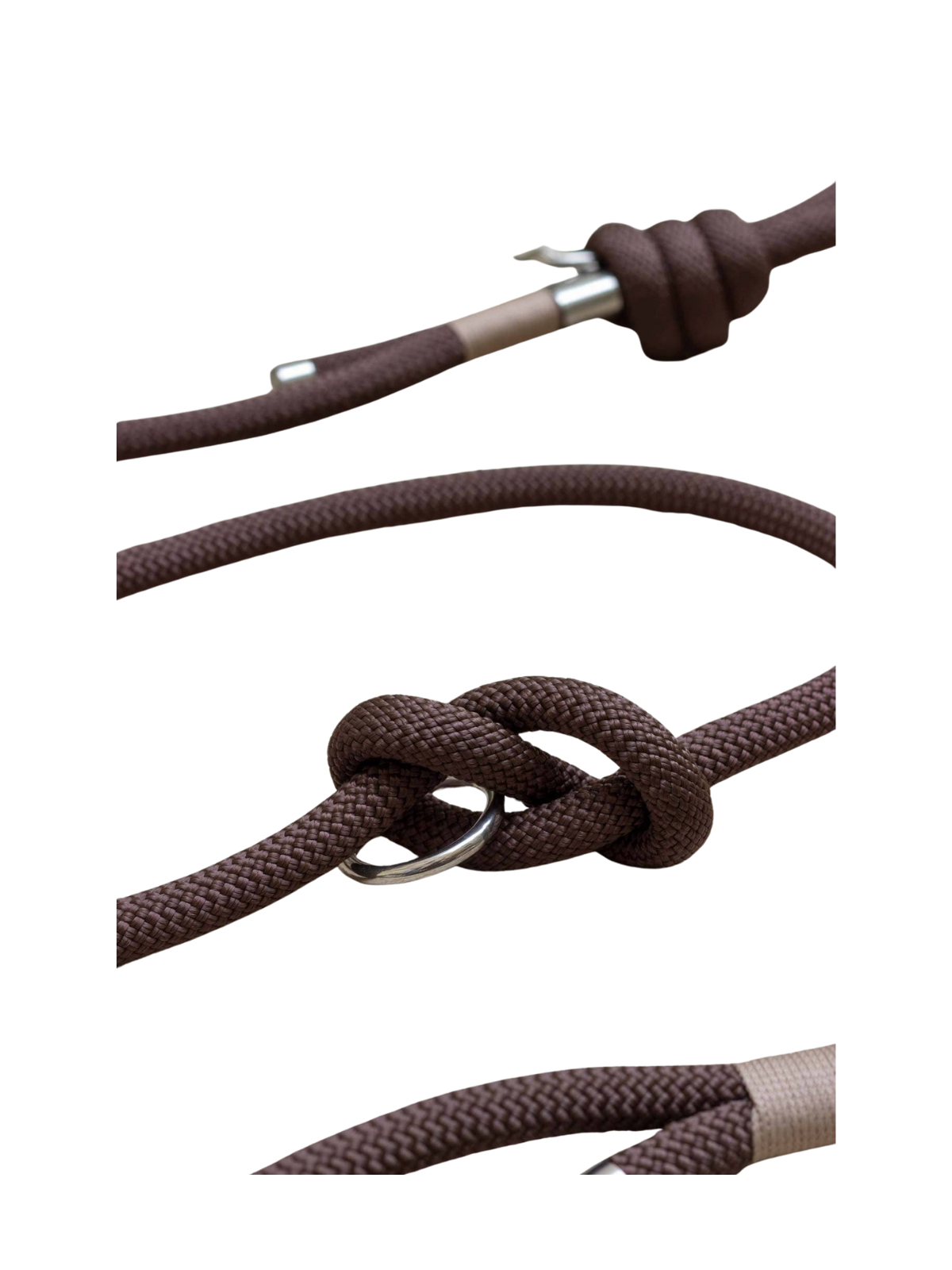 Chocolate Hands-Free Leash – Gold