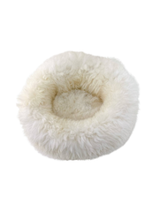 Sheep Donut Dog Bed – Creme