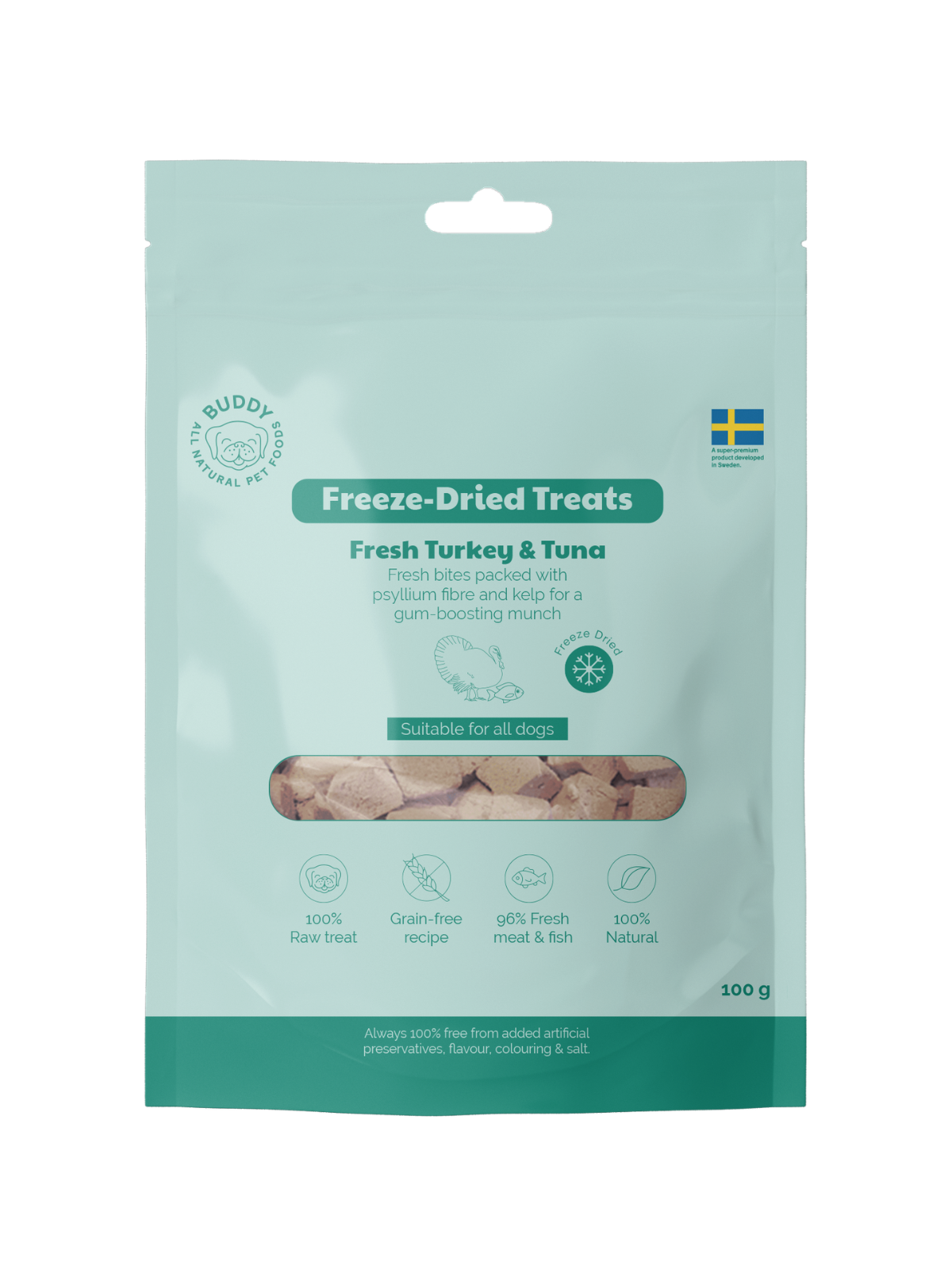 Freeze-dried Treat Raw Turkey & Tuna (100 gr)