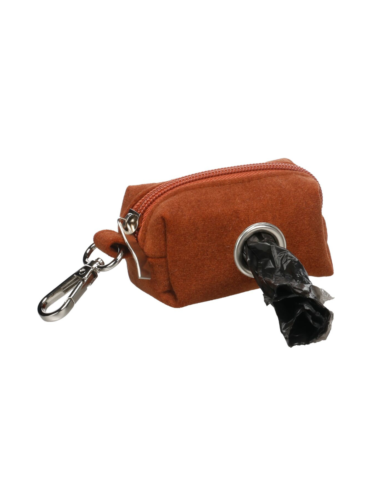 Suede Poop Bag Holder – Cognac