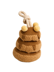 Maple Pancake Stack Interactive Dog Toy