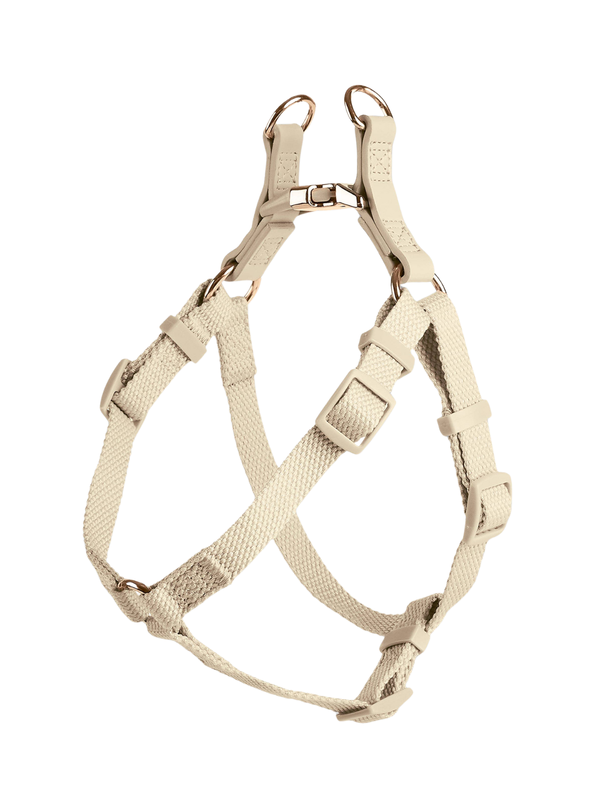 Step-In Y-Shaped Dog Harness – Cream