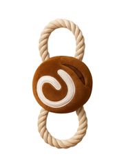 Cinnamon Bun Dog Toy with Treat Pocket