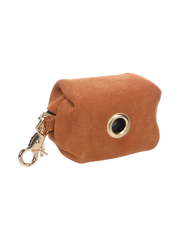 Leather Poop Bag Holder – Caramel