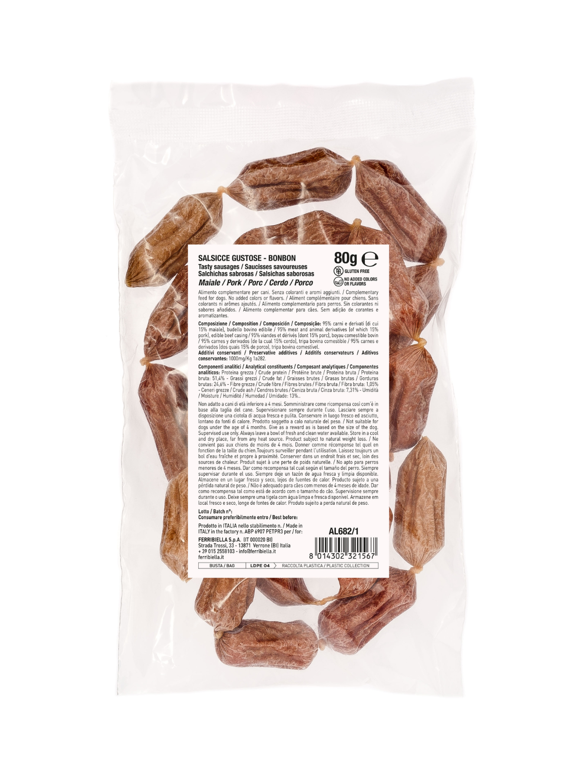 BARF Pork Sausage Snack