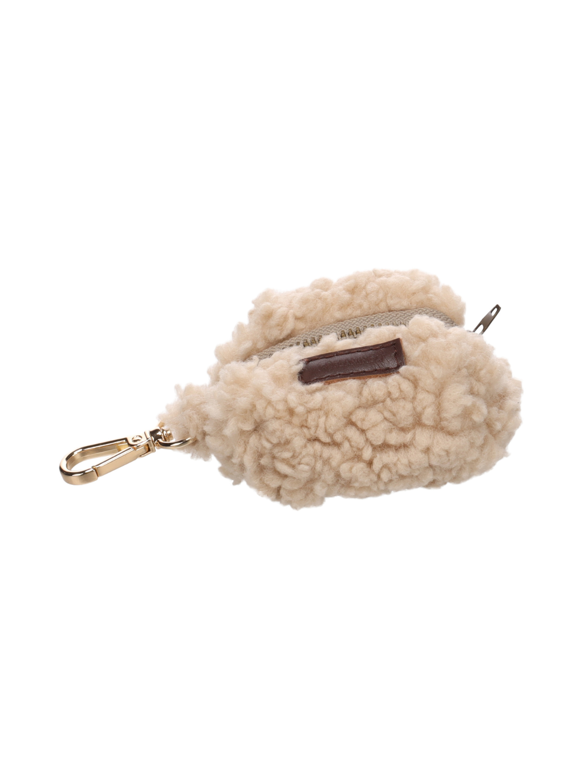 Pookie Poop Bag Holder – Fleece Beige