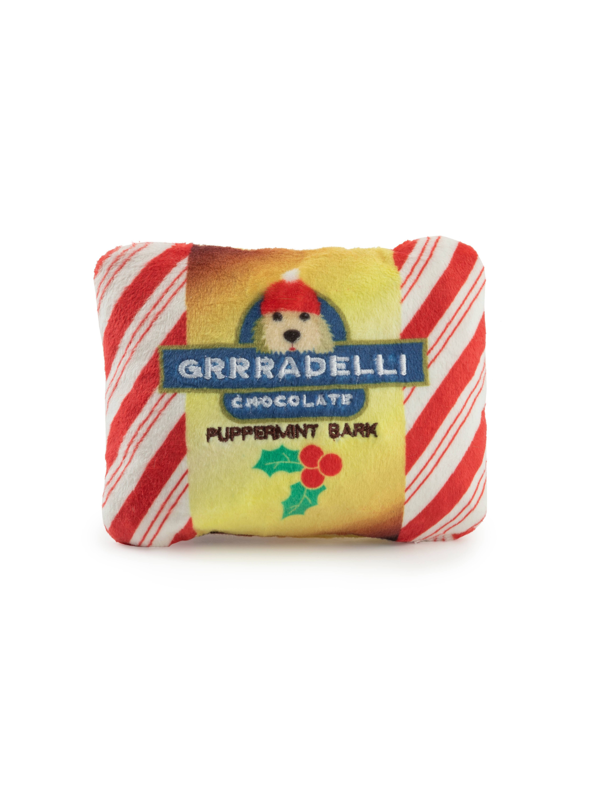 Grrradelli Puppermint Bark Square Dog Toy