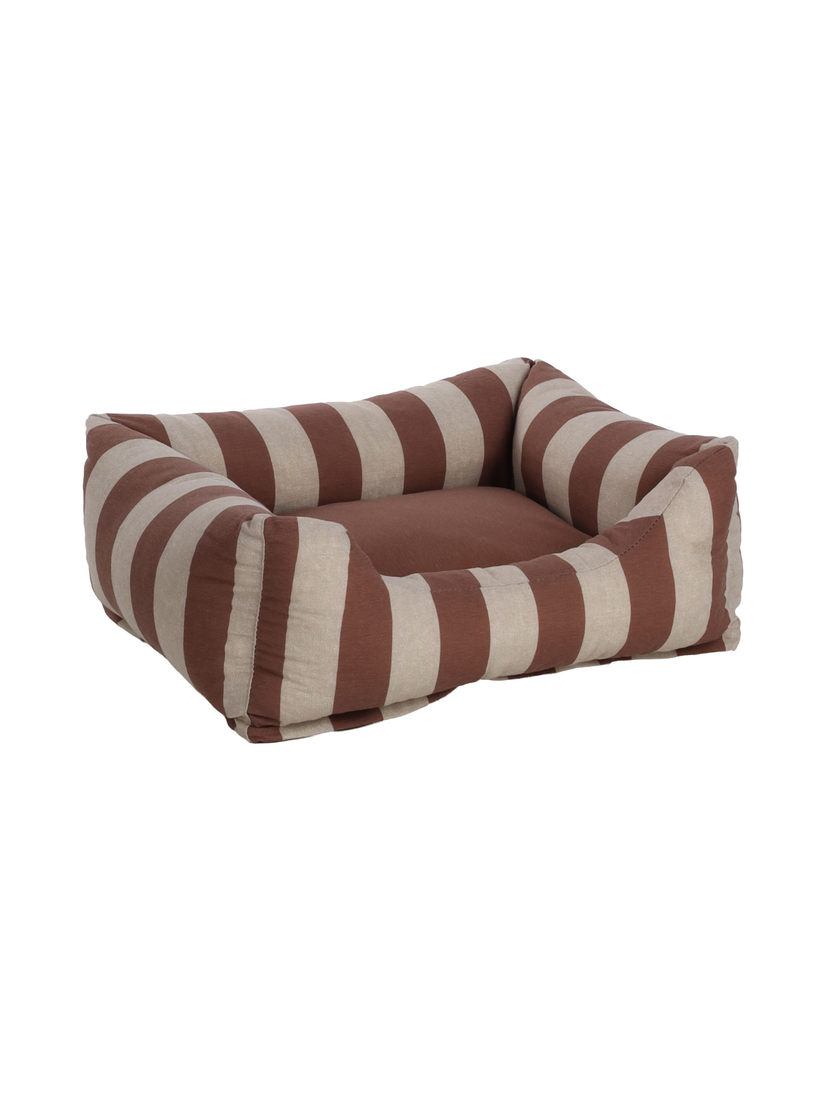 Zahia Memory Foam Dog Bed – Mocha & White