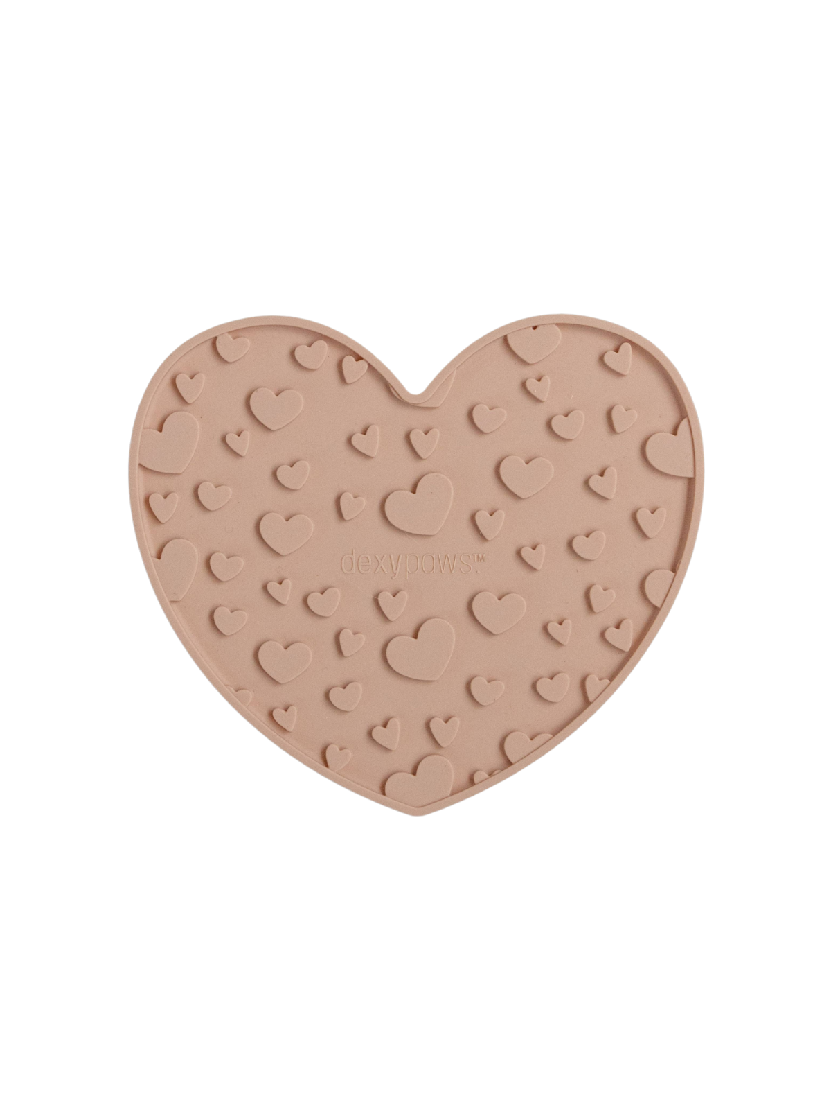 Blush Pink Heart Shaped Enrichment Lick Mat