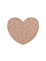 Blush Pink Heart Shaped Enrichment Lick Mat