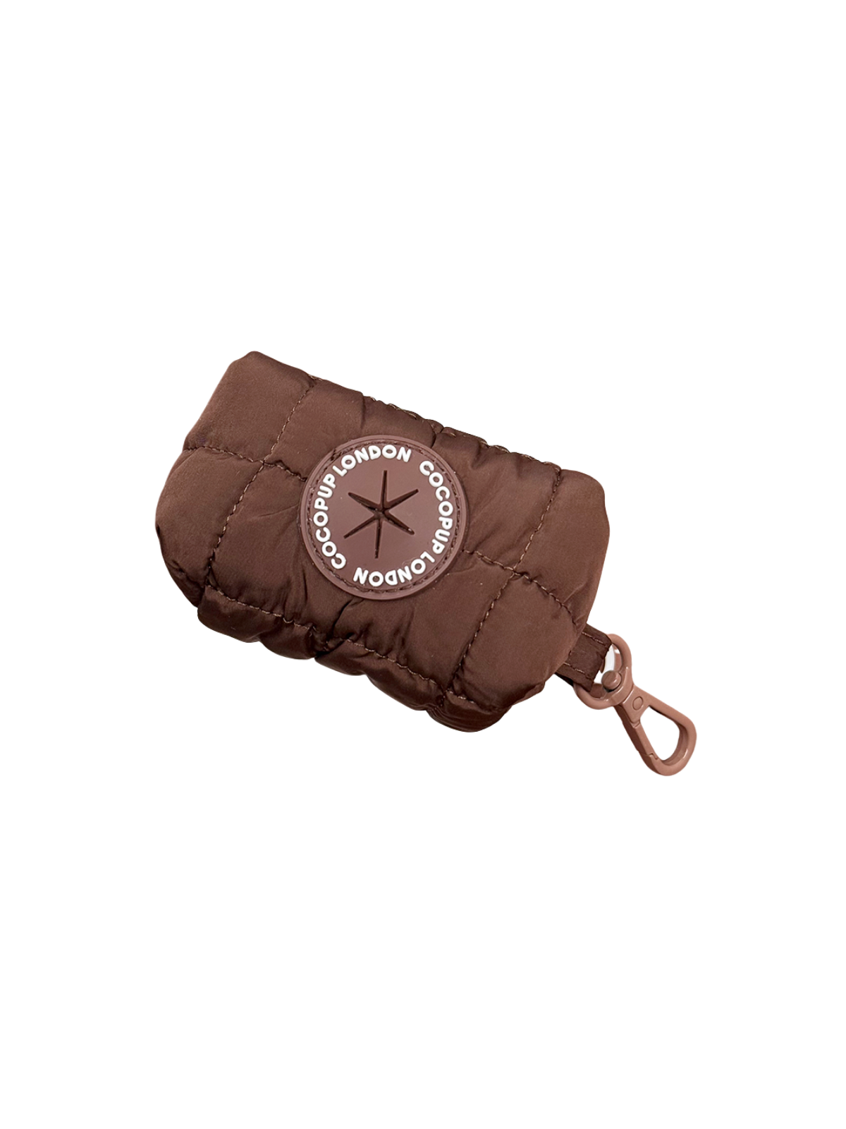 Quilted Poop Bag Holder – Espresso