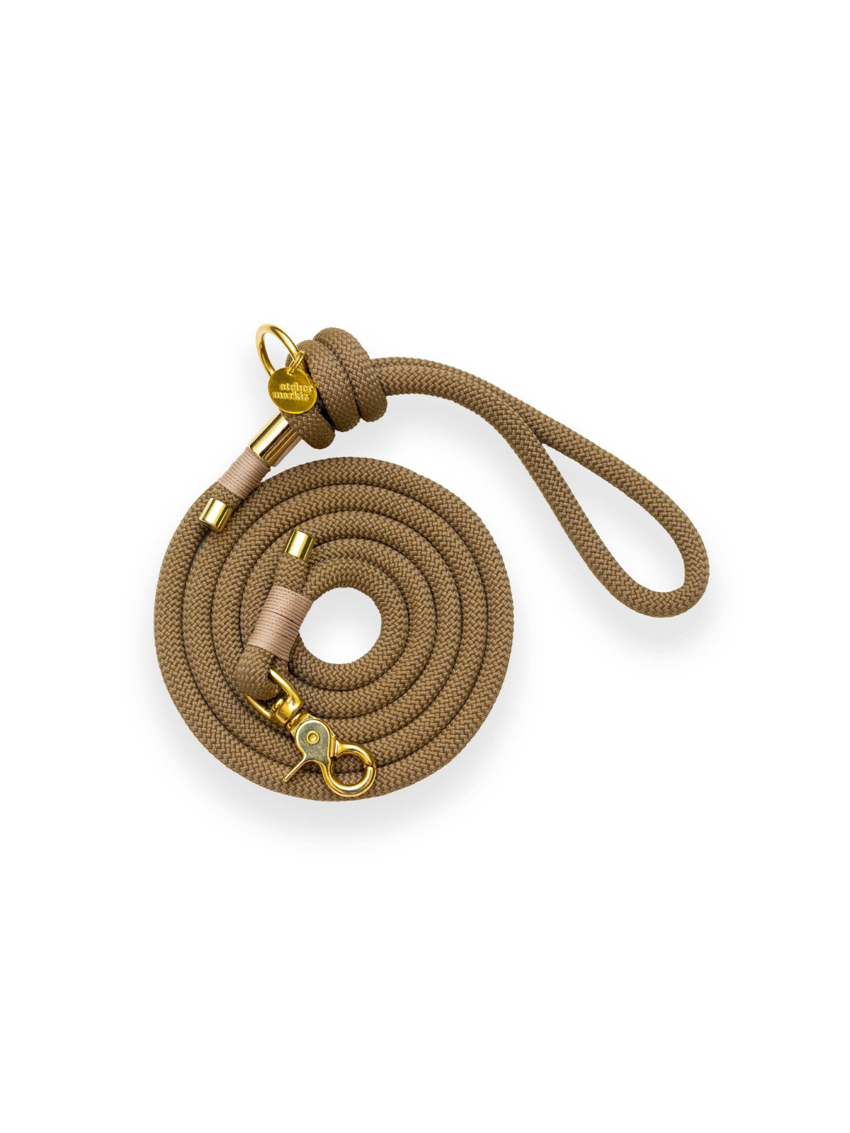 Macchiato Single Leash – Silver Hardware