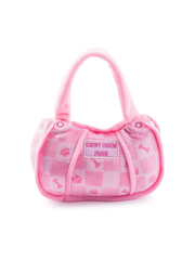 Pink Checker Chewy Vuiton Handbag Plush Toy