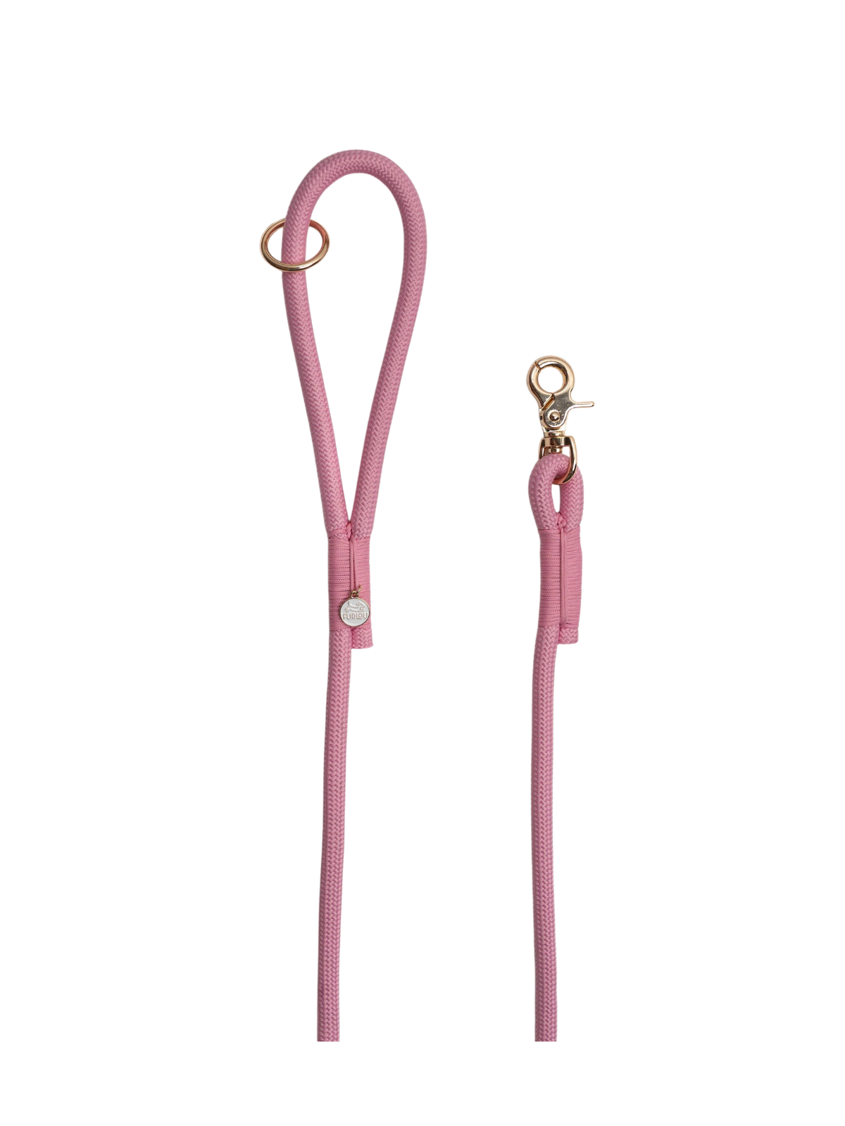 Braided Rope Leash - Pink