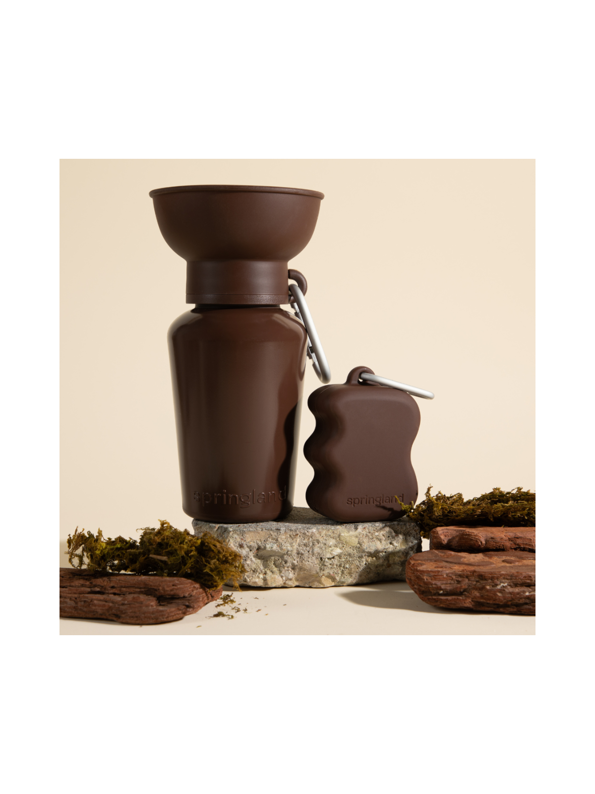 Travel Water Bottle (600ml) – Twig Brown