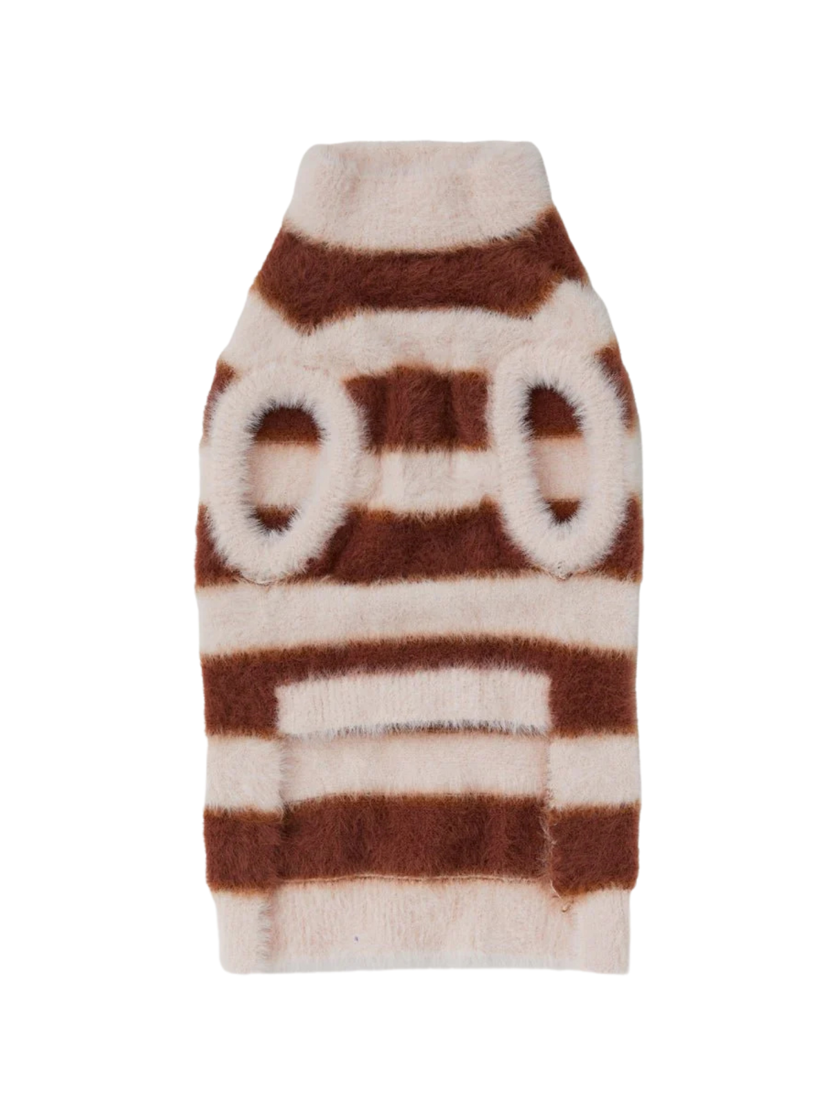 Striped Fuzzy Dog Jumper