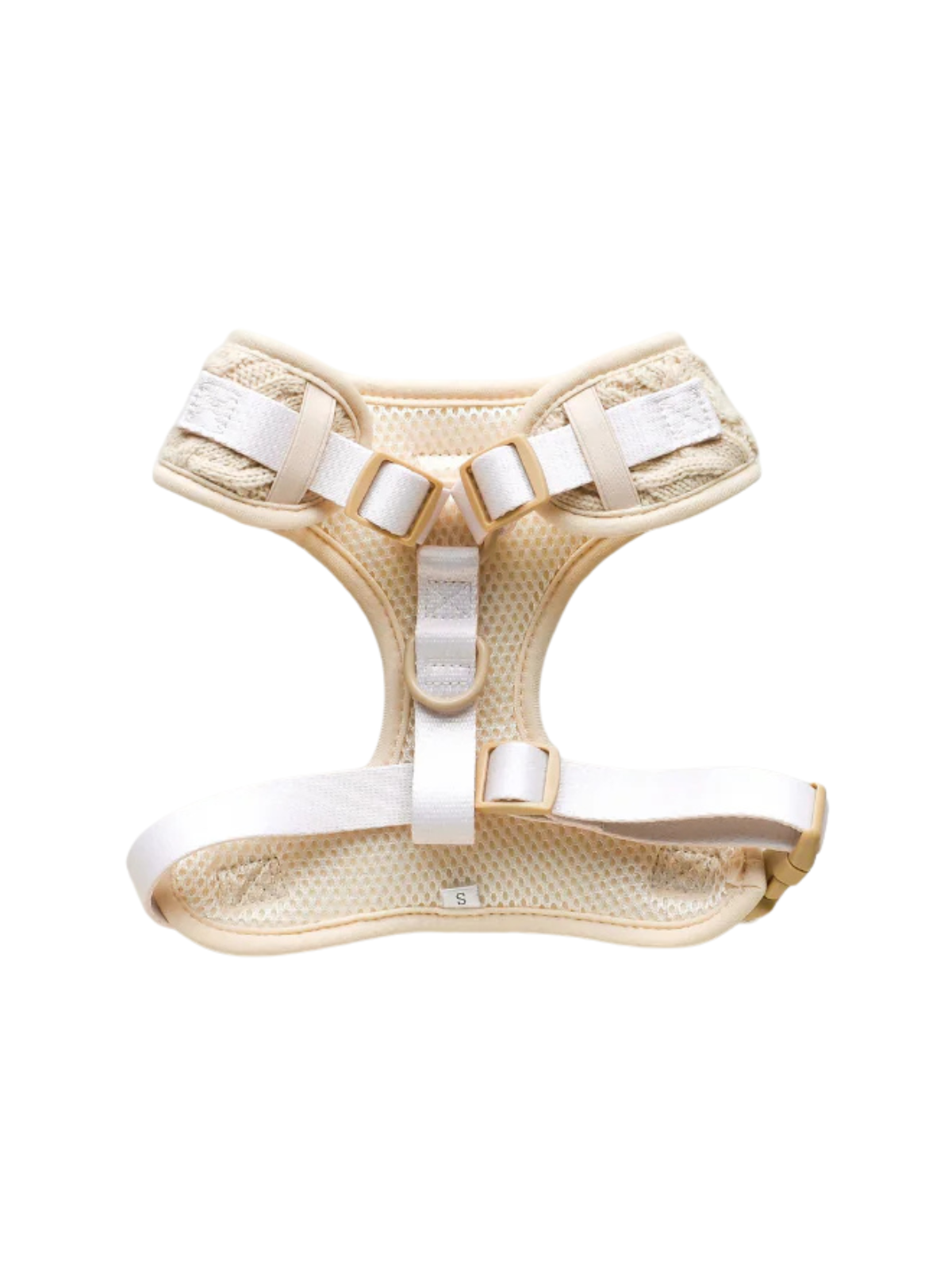 Cable Knit Jumper Adjustable Neck Harness - Vanilla White