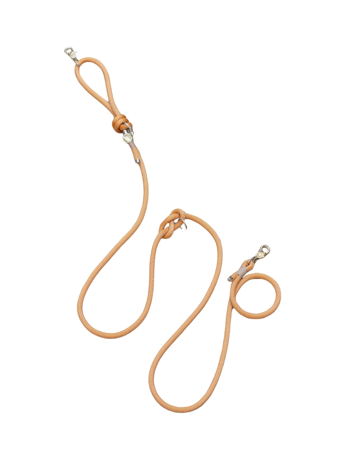 Copper Hands-Free Leash – Silver Hardware