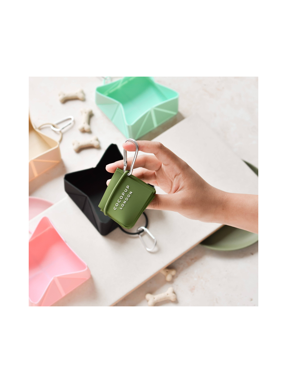 Foldable Travel Bowl - Khaki