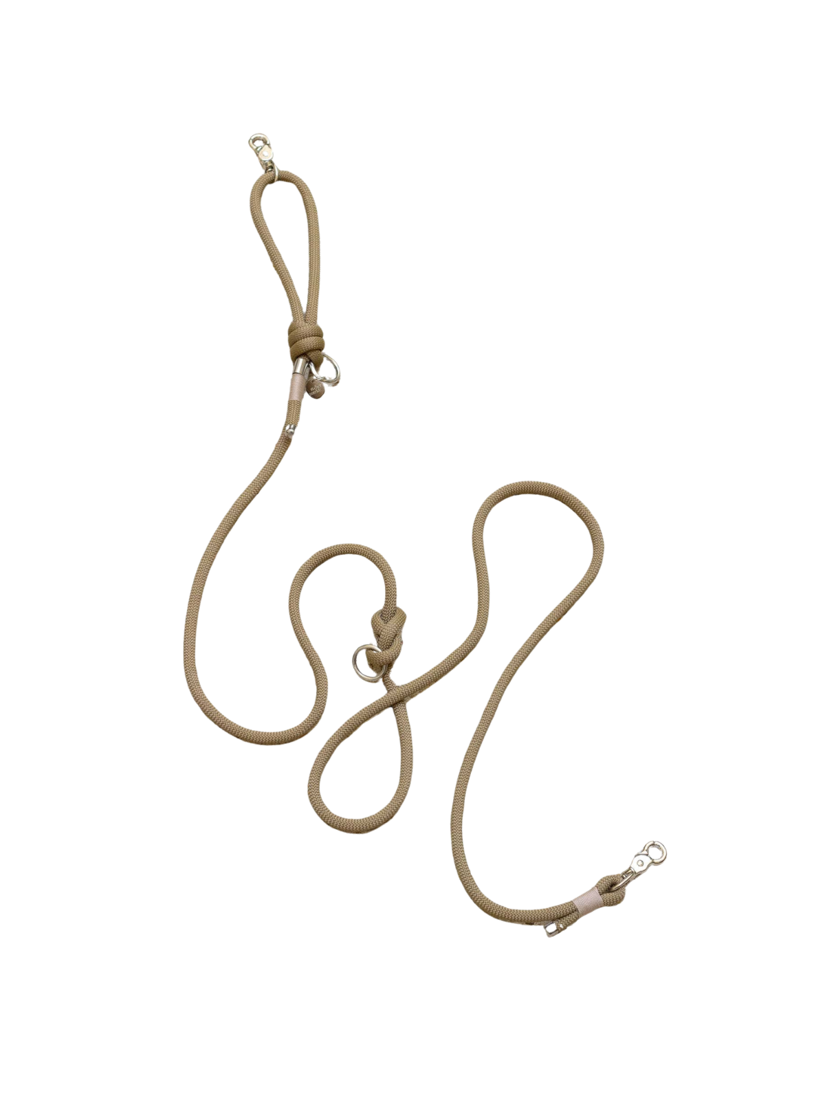 Macchiato Hands-Free Leash – Silver Hardware